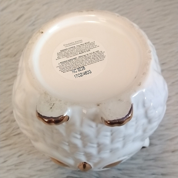 Decorative White Owl Jar - Picture 6 of 9